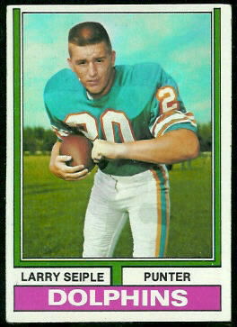 Larry Seiple 1974 Topps football card