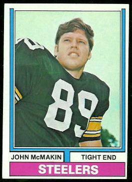 John McMakin 1974 Topps football card