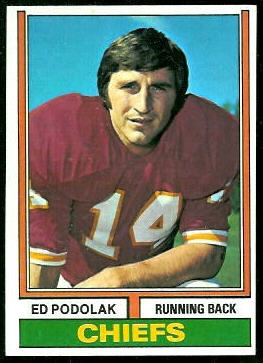 Ed Podolak 1974 Topps football card Ed Podolak 1974 Topps football card