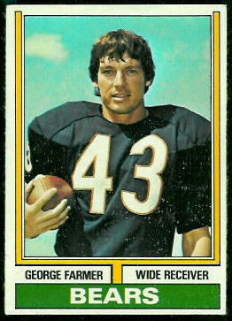 George Farmer 1974 Topps football card