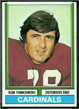 Ron Yankowski 1974 Topps football card