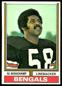 Al Beauchamp 1974 Topps football card