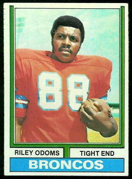 Riley Odoms 1974 Topps football card