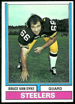 Bruce Van Dyke 1974 Topps football card