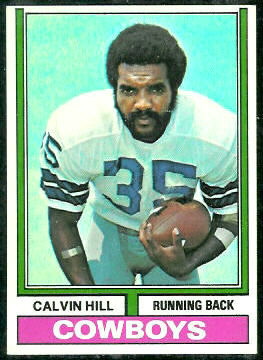 Calvin Hill 1974 Topps football card