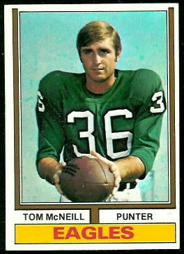 Tom McNeill 1974 Topps football card