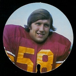 Bob McCaffrey 1974 USC Discs football card