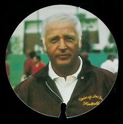 John McKay 1974 USC Discs football card John McKay 1974 USC Discs football card