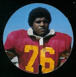 Marvin Powell 1974 USC Discs football card Marvin Powell 1974 USC Discs football card