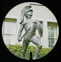 Tommy Trojan 1974 USC Discs football card
