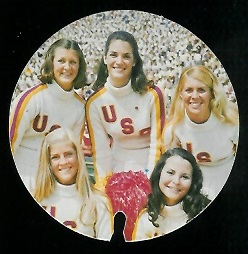 USC Song Girls 1974 USC Discs football card