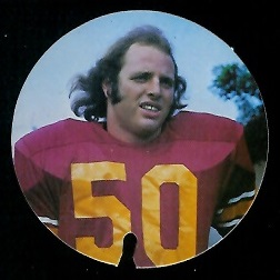 Kevin Bruce 1974 USC Discs football card