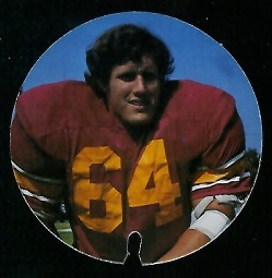 Joe Davis 1974 USC Discs football card