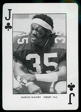 Marcus Mauney 1974 West Virginia Playing Cards football card