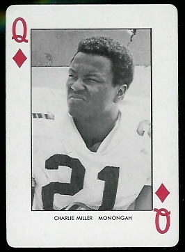 Charlie Miller 1974 West Virginia Playing Cards football card