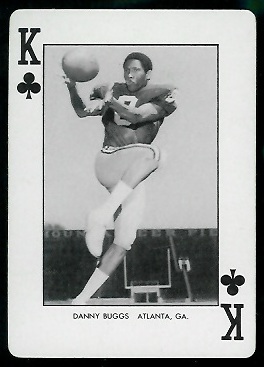 Danny Buggs 1974 West Virginia Playing Cards football card