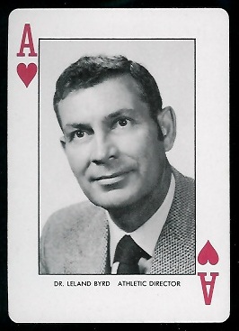 Leland Byrd 1974 West Virginia Playing Cards football card