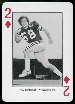 Tom Brandner 1974 West Virginia Playing Cards football card