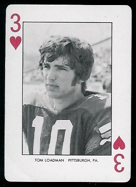 Tom Loadman 1974 West Virginia Playing Cards football card