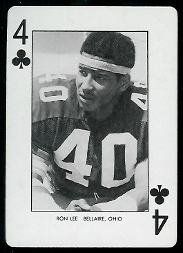 Ron Lee 1974 West Virginia Playing Cards football card