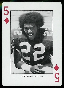 Rory Fields 1974 West Virginia Playing Cards football card