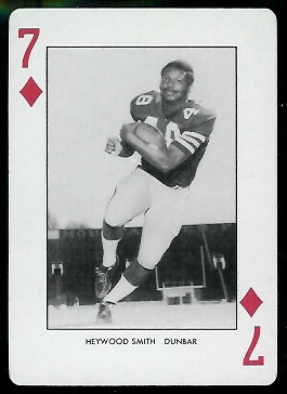 Heywood Smith 1974 West Virginia Playing Cards football card