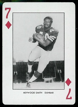 Heywood Smith 1974 West Virginia Playing Cards football card Heywood Smith 1974 West Virginia Playing Cards football card