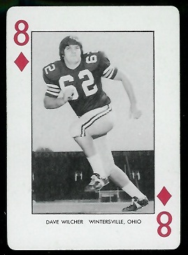 Dave Wilcher 1974 West Virginia Playing Cards football card Dave Wilcher 1974 West Virginia Playing Cards football card