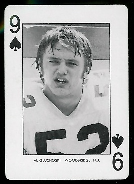 Al Gluchoski 1974 West Virginia Playing Cards football card