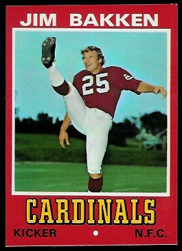 Jim Bakken 1974 Wonder Bread football card