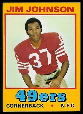 Jim Johnson 1974 Wonder Bread football card