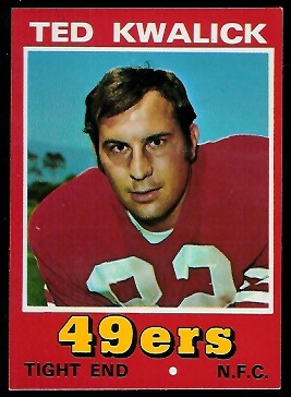 Ted Kwalick 1974 Wonder Bread football card