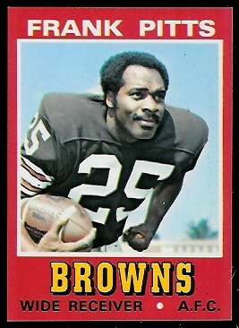 Frank Pitts 1974 Wonder Bread football card