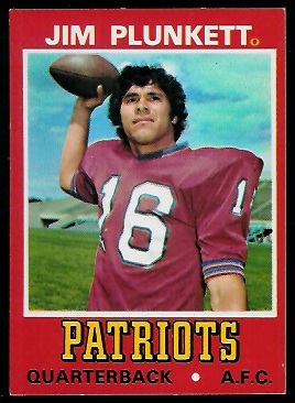 Jim Plunkett 1974 Wonder Bread football card