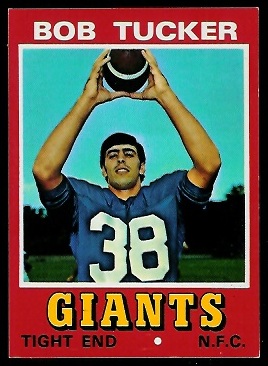 Bob Tucker 1974 Wonder Bread football card