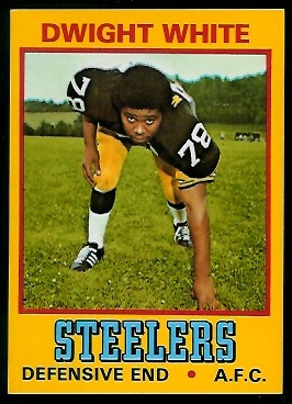 Dwight White 1974 Wonder Bread football card Dwight White 1974 Wonder Bread football card