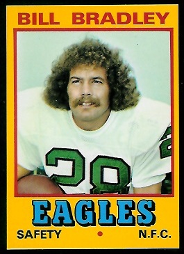 Bill Bradley 1974 Wonder Bread football card