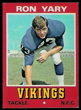 Ron Yary 1974 Wonder Bread football card