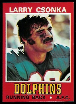 Larry Csonka 1974 Wonder Bread football card