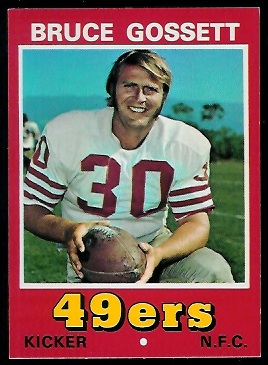 Bruce Gossett 1974 Wonder Bread football card