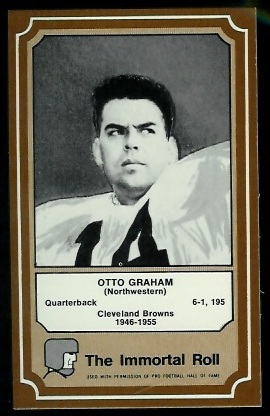 Otto Graham 1975 Fleer Immortal Roll football card