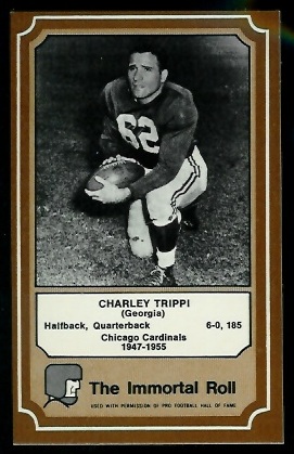 Charley Trippi 1975 Fleer Immortal Roll football card