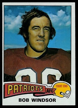 Bob Windsor 1975 Topps football card