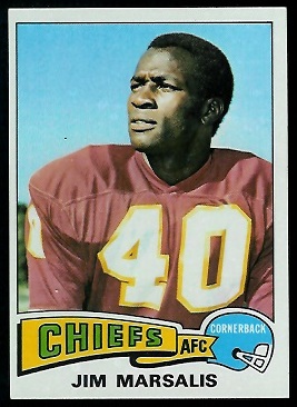 Jim Marsalis 1975 Topps football card