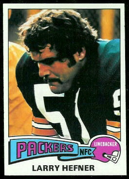 Larry Hefner 1975 Topps football card