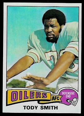 Tody Smith 1975 Topps football card