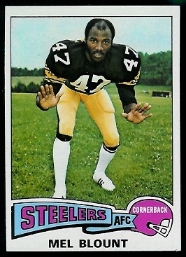 Mel Blount 1975 Topps football card