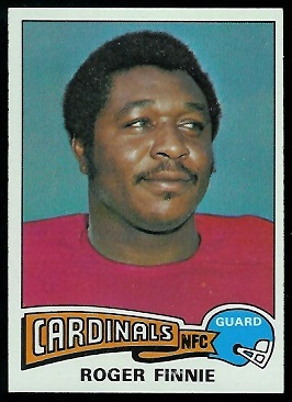 Roger Finnie 1975 Topps football card