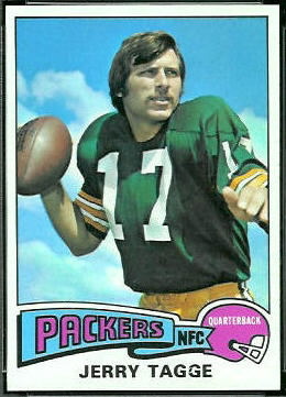 Jerry Tagge 1975 Topps football card