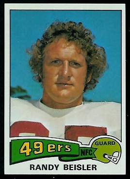 Randy Beisler 1975 Topps football card